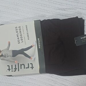 Trulfit Black Seamless Leggings with Fleece Lining 💜